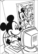 Mickey Mouse kleurplaat 43